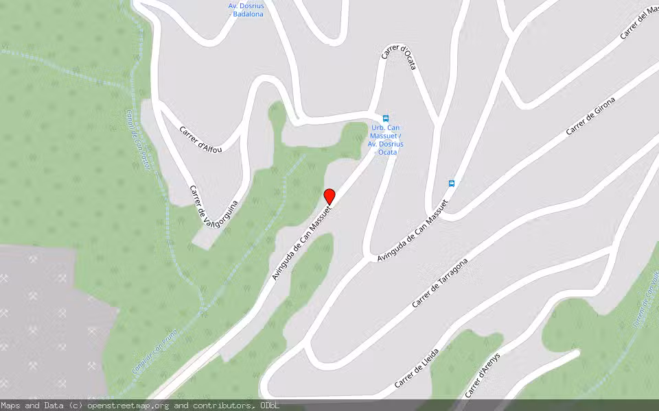 Mapa de Subasta Inmueble (Vivienda) en Dosrius, Barcelona