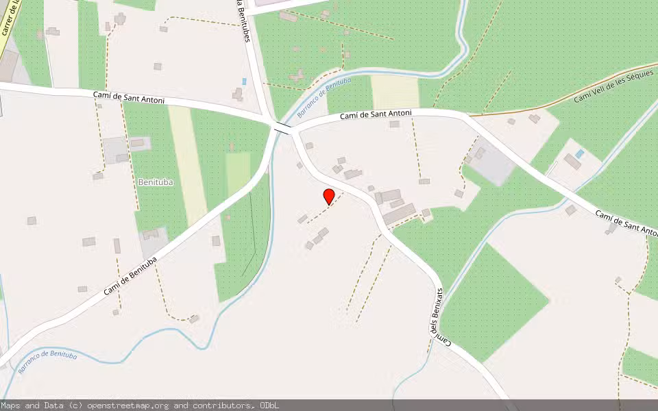 Mapa de Subasta Inmueble (Finca rústica) en Pego, Alicante/Alacant