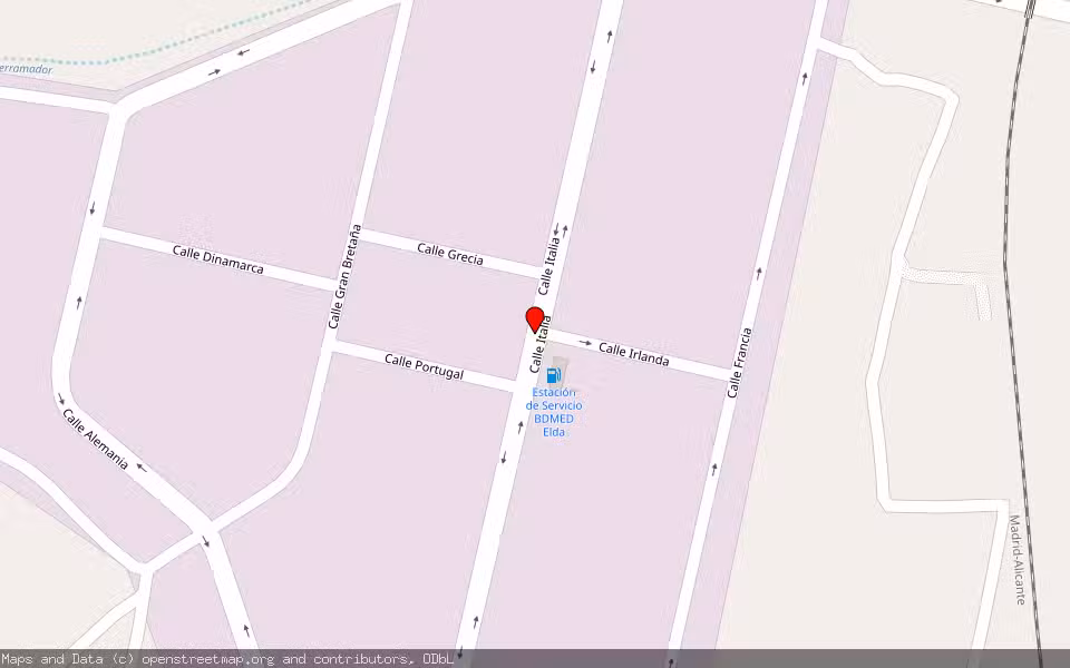 Mapa de Subasta Inmueble (Solar) en Elda, Alicante/Alacant