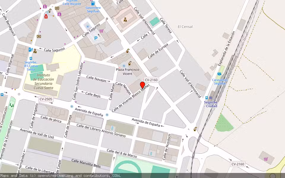 Mapa de Subasta Inmueble (Local comercial) en Segorbe, Castellón/Castelló