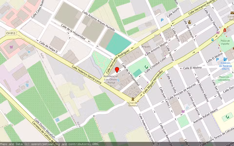 Mapa de Subasta Inmueble (Vivienda) en Rafal, Alicante/Alacant