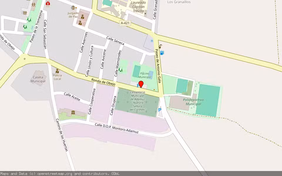 Mapa de Subasta Inmueble (Vivienda) en Adamuz, Córdoba