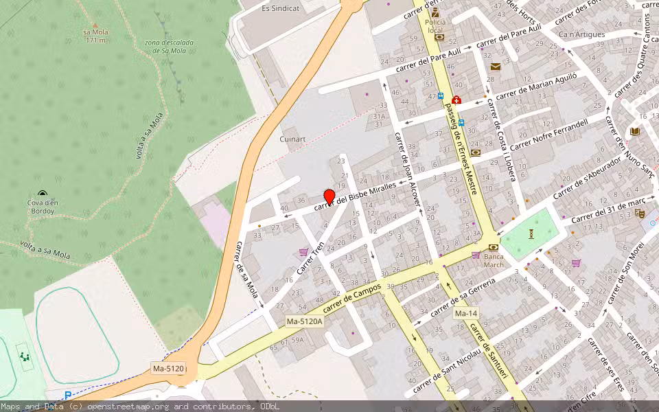 Mapa de Subasta Inmueble (Local comercial) en Felanitx, Illes Balears