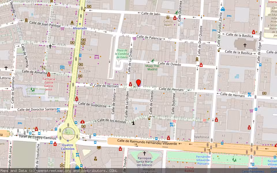 Mapa de Subasta Inmueble (Local comercial) en Madrid