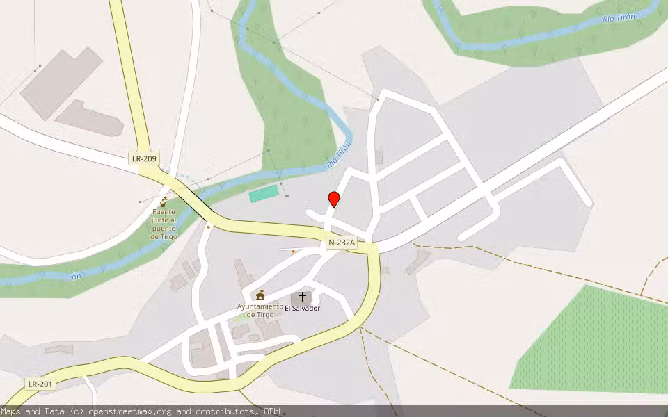 Mapa de Subasta Inmueble (Vivienda) en Tirgo, La Rioja