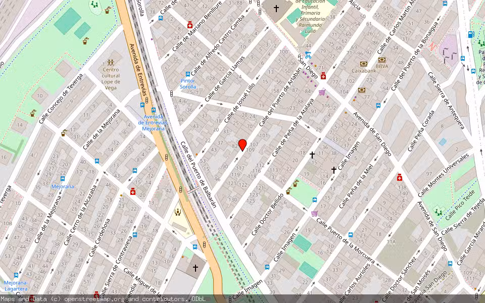 Mapa de Subasta Inmueble (Vivienda) en Madrid