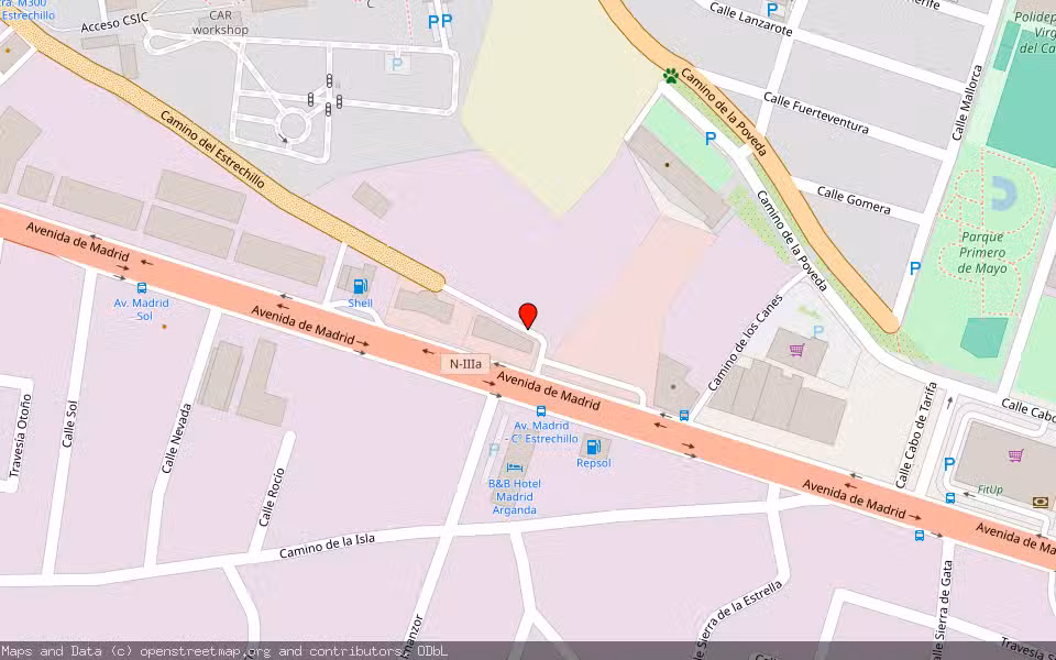Mapa de Subasta Inmueble (Garaje) en Arganda, Madrid