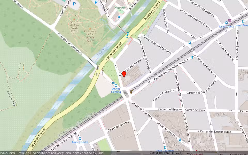 Mapa de Subasta Inmueble (Garaje) en Terrassa, Barcelona