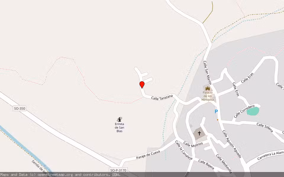 Mapa de Subasta Inmueble (Vivienda) en Deza, Soria