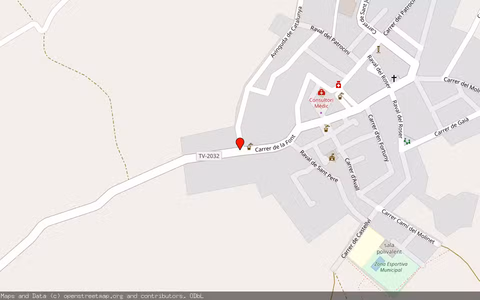Mapa de Subasta Inmueble (Vivienda) en Vilabella, Tarragona