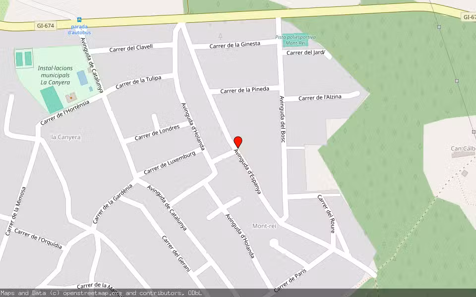 Mapa de Subasta Inmueble (Vivienda) en Llagostera, Girona