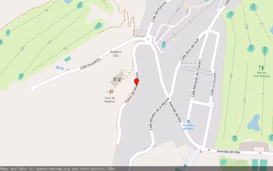 Mapa de Subasta Inmueble (Vivienda) en Mojácar, Almería