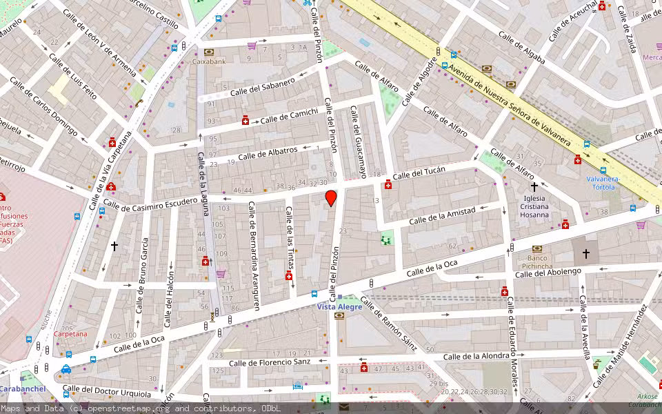 Mapa de Subasta Inmueble (Local comercial) en Madrid