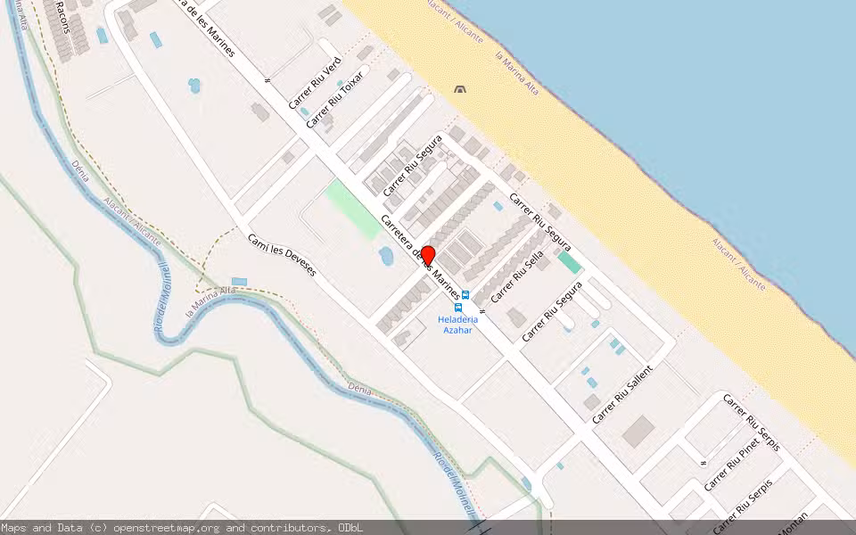 Mapa de Subasta Inmueble (Otros) en Denia, Alicante/Alacant