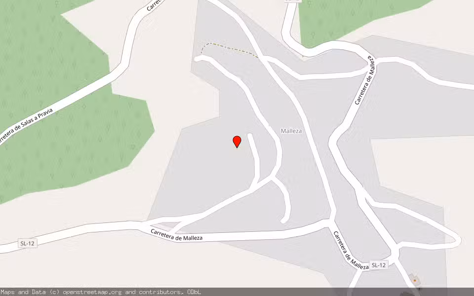 Mapa de Subasta Inmueble (Vivienda) en Salas, Asturias