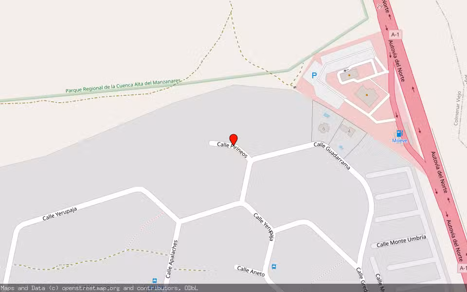 Mapa de Subasta Inmueble (Vivienda) en Colmenar Viejo, Madrid