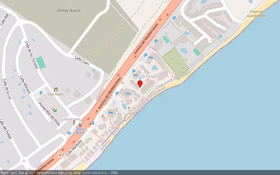 Mapa de Subasta Inmueble (Vivienda) en Estepona, Málaga