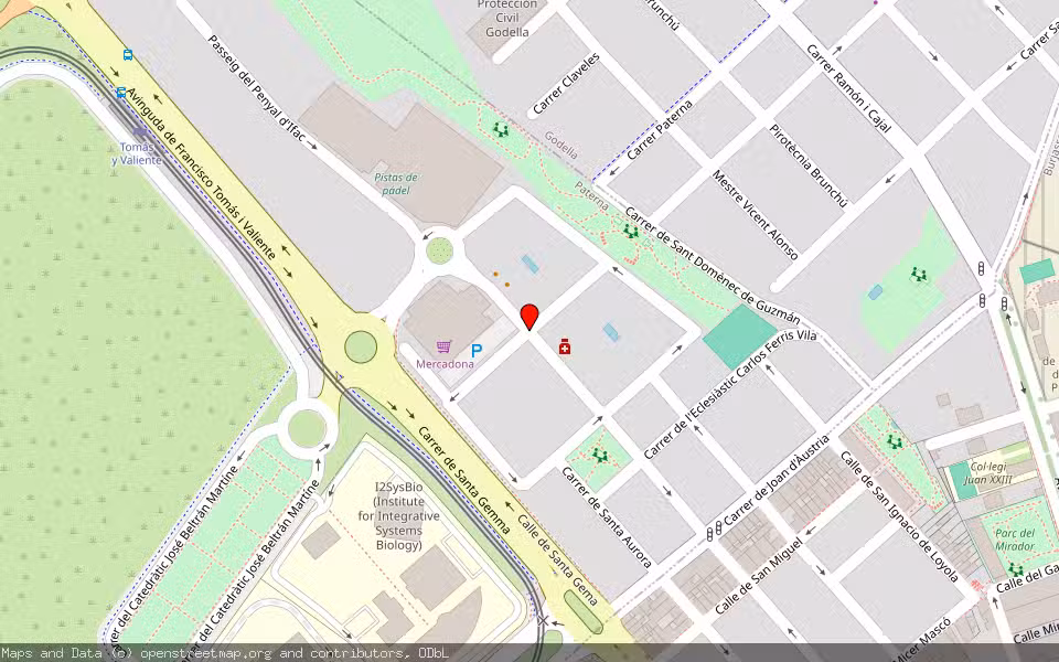 Mapa de Subasta Inmueble (Garaje) en Paterna, Valencia/València