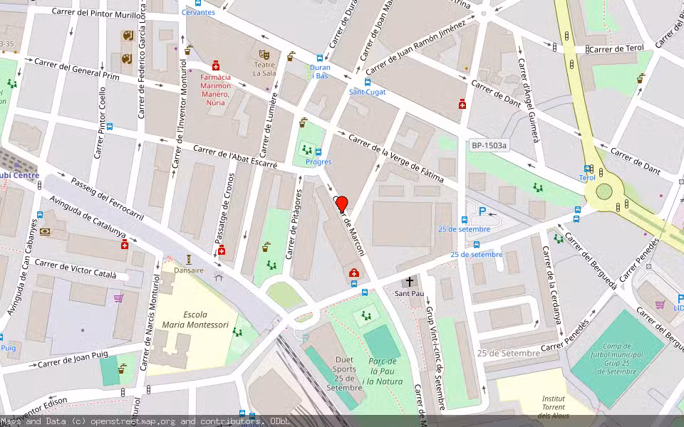 Mapa de Subasta Inmueble (Vivienda) en Rubí, Barcelona