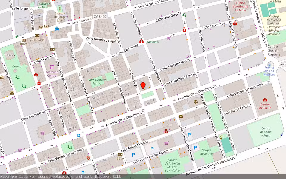 Mapa de Subasta Inmueble (Vivienda) en Novelda, Alicante/Alacant