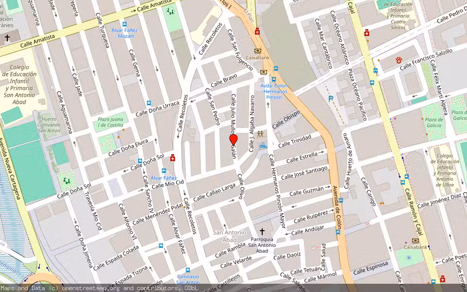Mapa de Subasta Inmueble (Vivienda) en Cartagena, Murcia