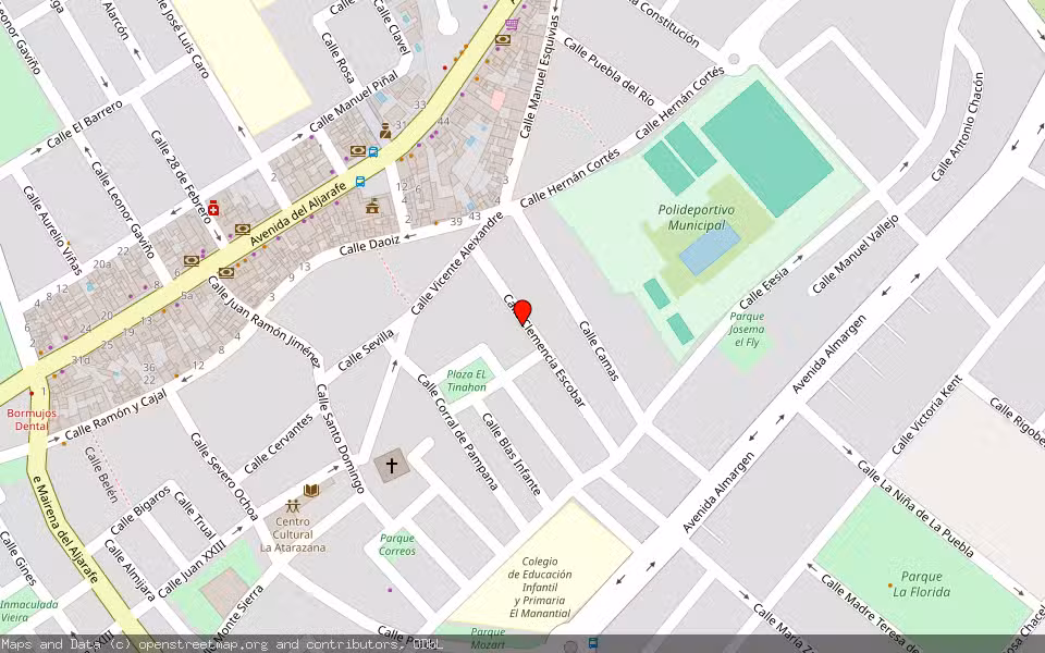 Mapa de Subasta Inmueble (Vivienda) en Bormujos, Sevilla