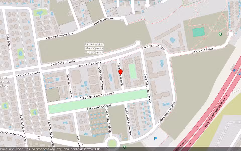 Mapa de Subasta Inmueble (Garaje) en Orihuela, Alicante/Alacant