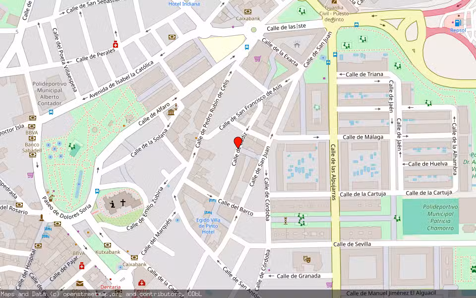 Mapa de Subasta Inmueble (Garaje) en Pinto, Madrid