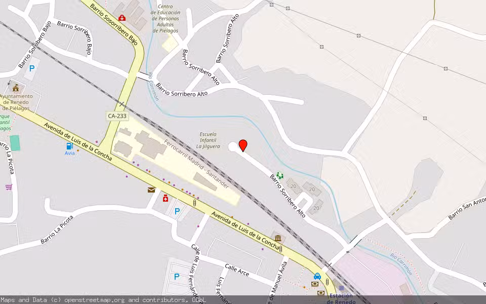Mapa de Subasta Inmueble (Vivienda) en Renedo De Pielagos, Cantabria