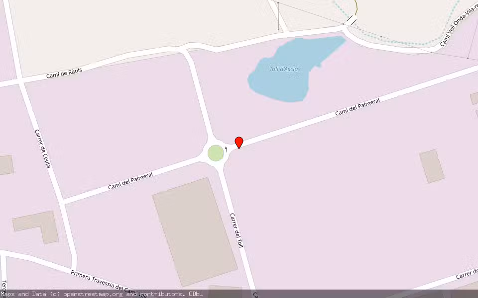 Mapa de Subasta Inmueble (Nave industrial) en Onda, Castellón/Castelló