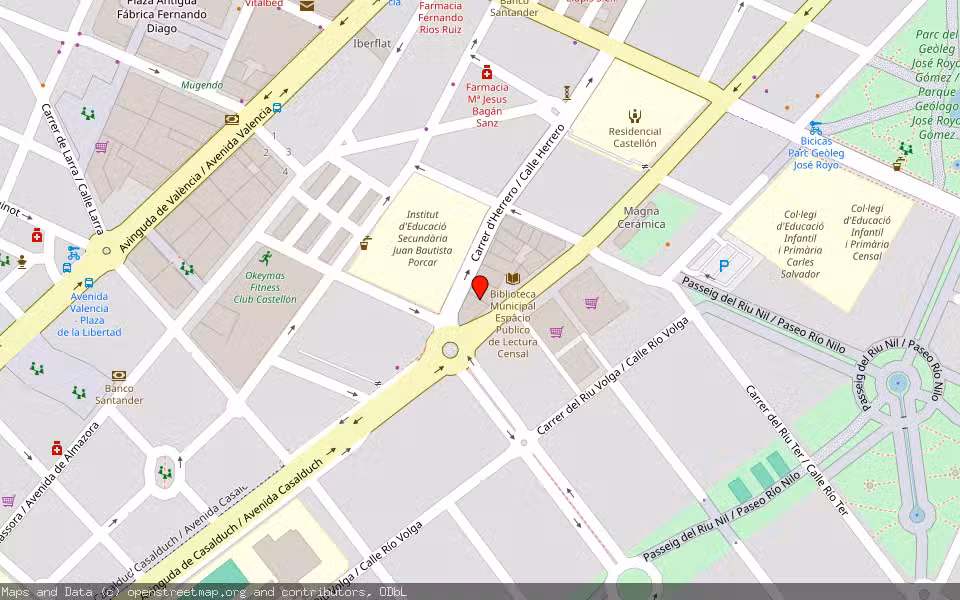 Mapa de Subasta Inmueble (Vivienda) en Castellon, Castellón/Castelló
