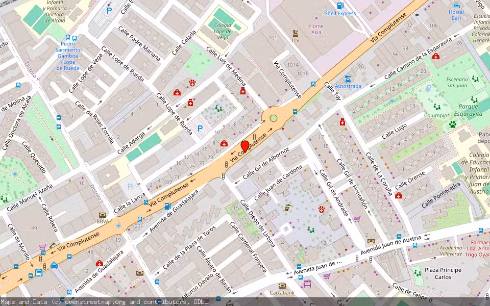 Mapa de Subasta Inmueble (Vivienda) en Alcalá De Henares, Madrid
