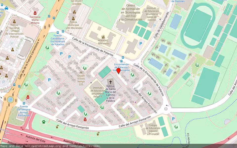 Mapa de Subasta Inmueble (Vivienda) en Madrid