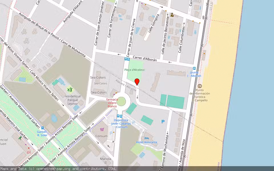 Mapa de Subasta Inmueble (Otros) en Alacant-alicante, Alicante/Alacant