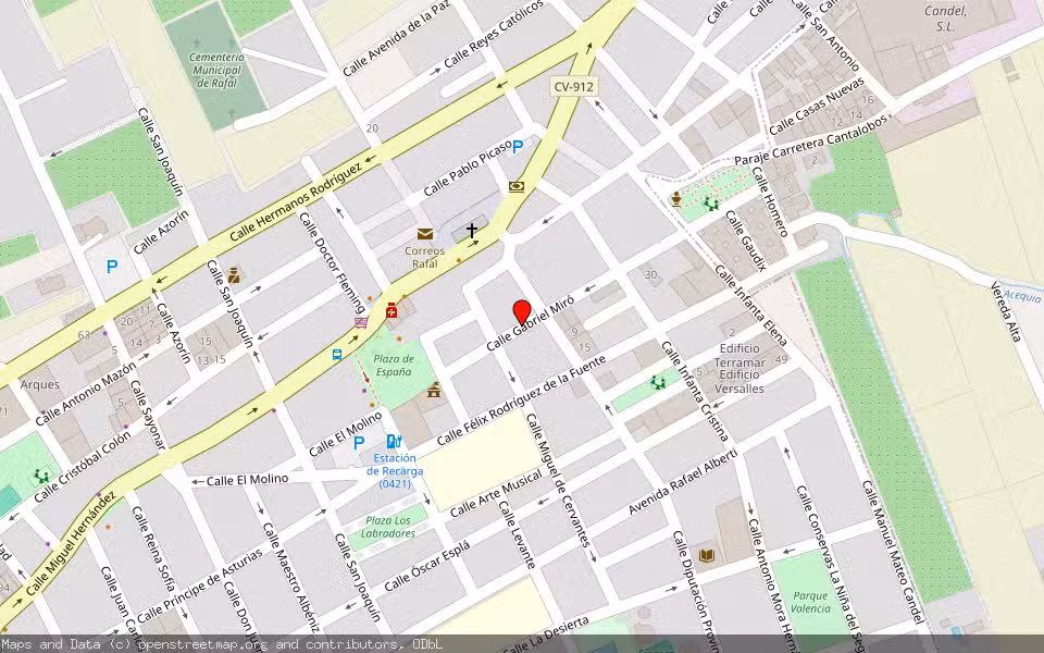 Mapa de Subasta Inmueble (Vivienda) en Rafal, Alicante/Alacant