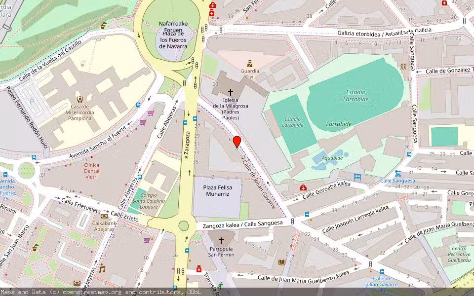 Mapa de Subasta Inmueble (Otros) en Pamplona, Navarra