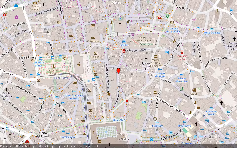 Mapa de Subasta Inmueble (Garaje) en Sevilla