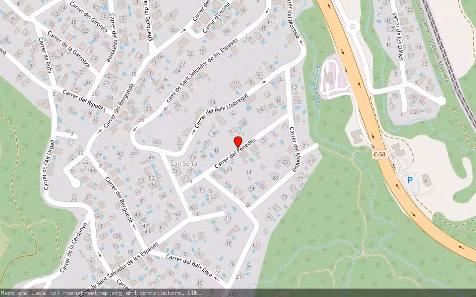 Mapa de Subasta Inmueble (Vivienda) en Terrassa, Barcelona