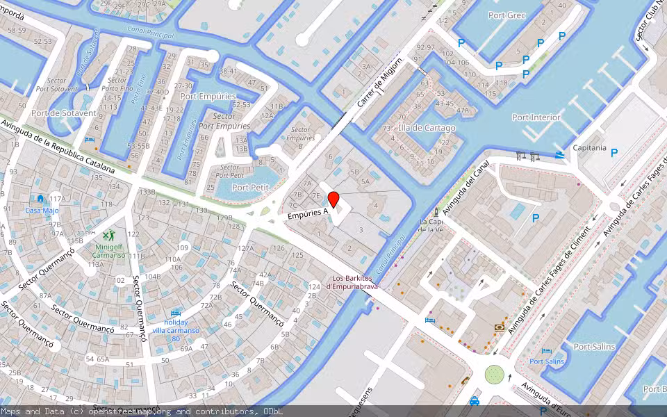 Mapa de Subasta Inmueble (Vivienda) en Castelló De Empúries, Girona