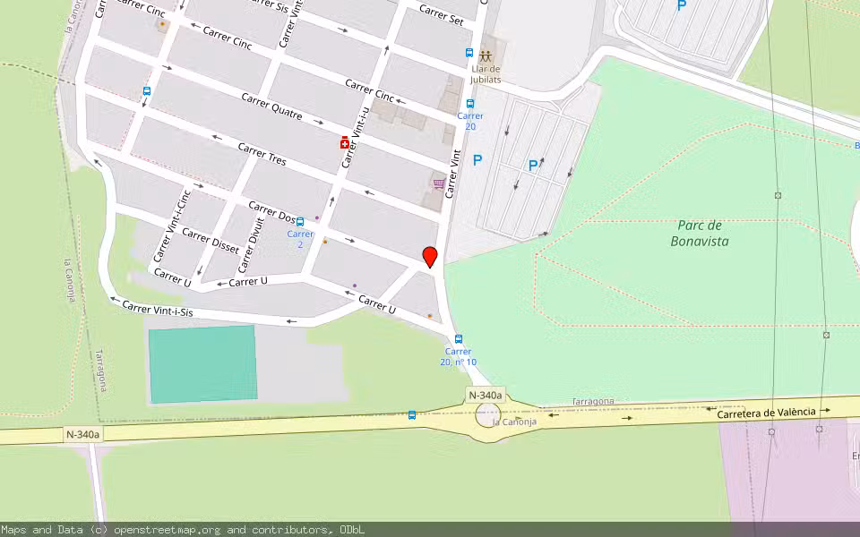 Mapa de Subasta Inmueble (Vivienda) en Tarragoona, Tarragona