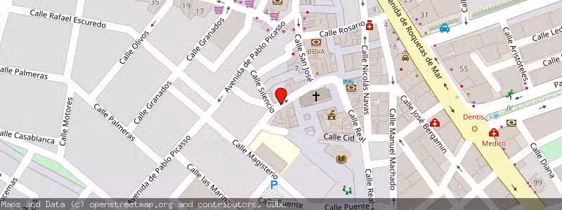 Mapa de Subasta de Inmueble (Local comercial) en Roquetas De Mar, Almería 