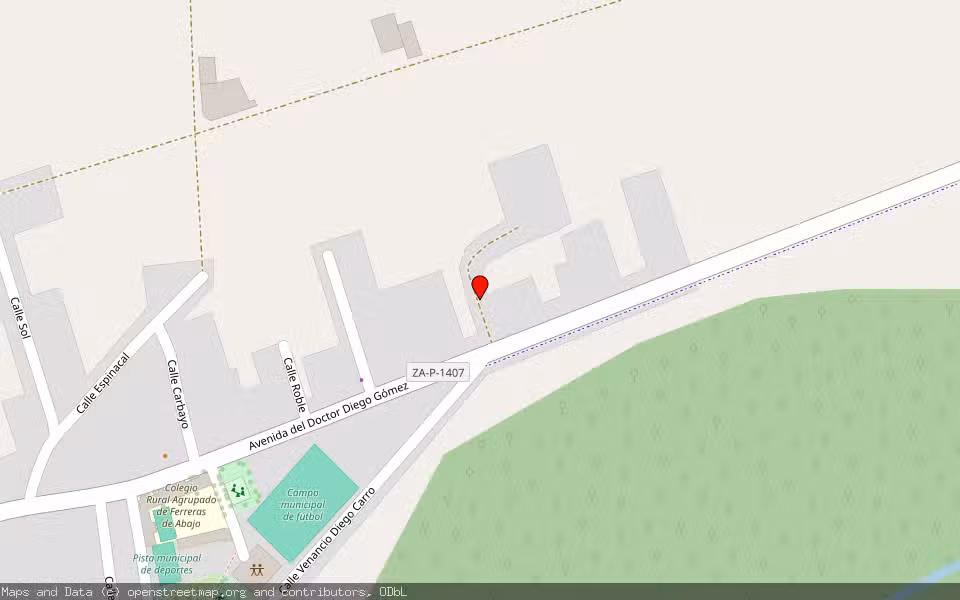 Mapa de Subasta Inmueble (Finca rústica) en Ferreras De Abajo, Zamora