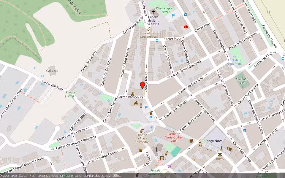 Mapa de Subasta Inmueble (Solar) en Argentona, Barcelona