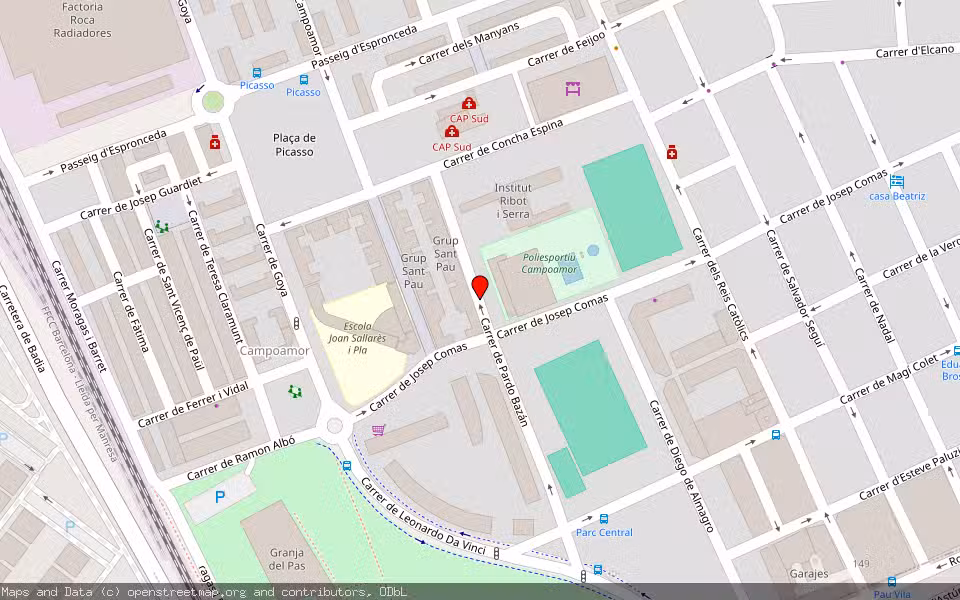Mapa de Subasta Inmueble (Vivienda) en Sabadell, Barcelona