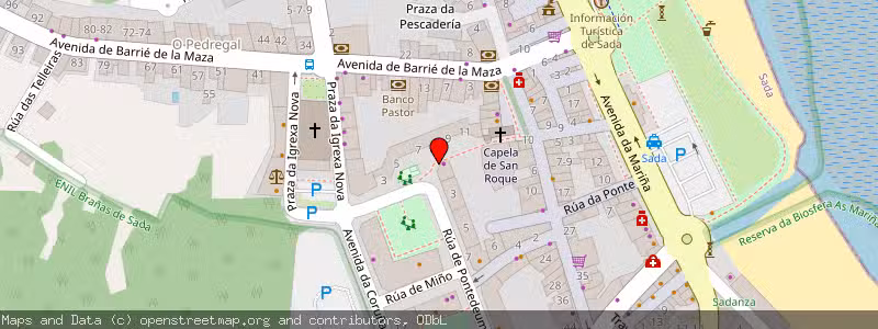 Mapa de Subasta de Inmueble (Trastero) en Sada, La Coruña (A Coruña) 