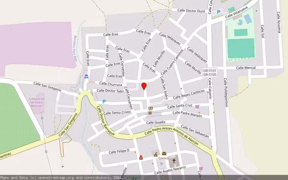 Mapa de Subasta Inmueble (Vivienda) en Pedro Martinez, Granada