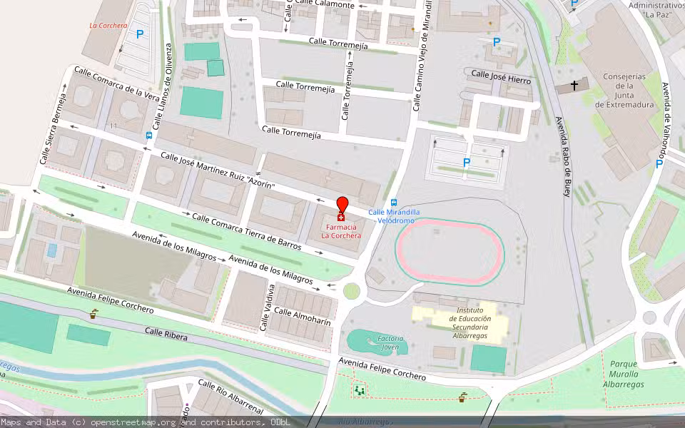 Mapa de Subasta Inmueble (Vivienda) en Mérida, Badajoz