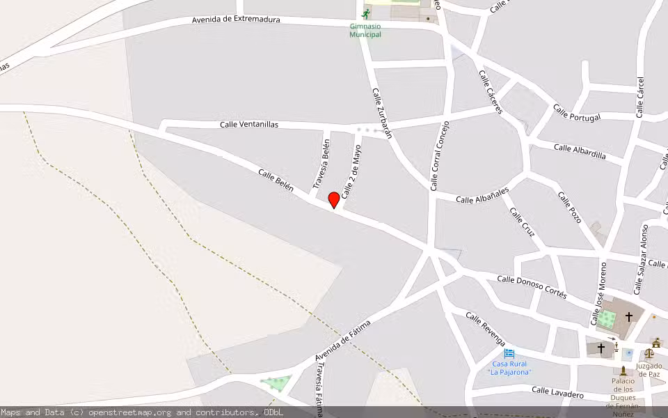 Mapa de Subasta Inmueble (Vivienda) en Siruela, Badajoz