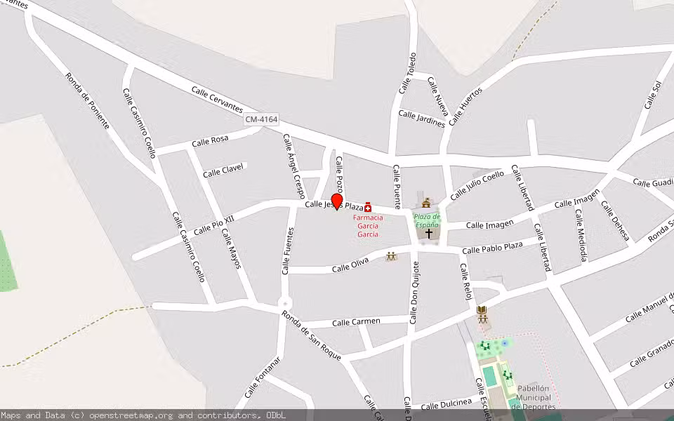 Mapa de Subasta Inmueble (Vivienda) en Alcolea De Calatrava, Ciudad Real