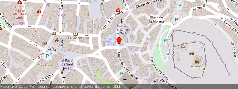 Mapa de Subasta de Inmueble (Vivienda) en Onda, Castellón 